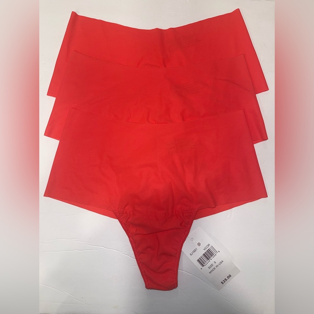 Seamless Comfort: BreatheSoft Hi-Rise Thong Miami Pink Size Small